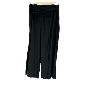J. Jill Linen Stretch Black Wide Leg Pants Medium
